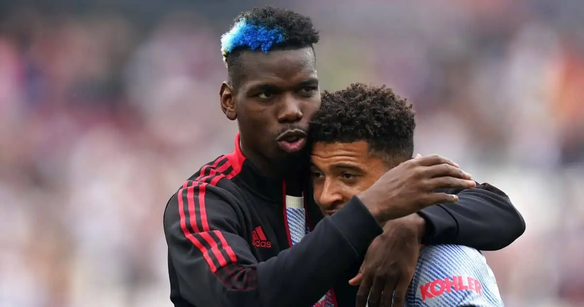 Paul Pogba Jadon Sancho Man Utd September 2021