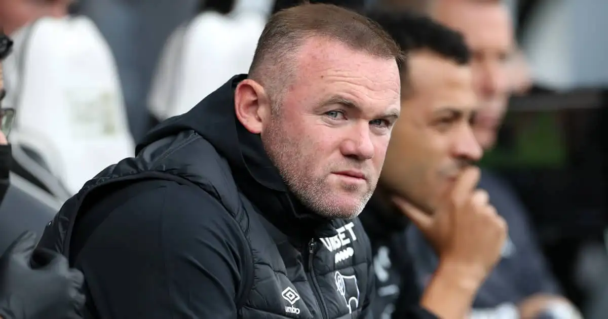 Derby County manager Wayne Rooney 2021 Derby County manager Wayne Rooney 2021