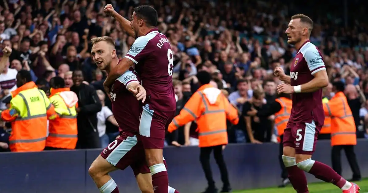 Crushing Leeds blow as Rice involved in stunning late West Ham winner