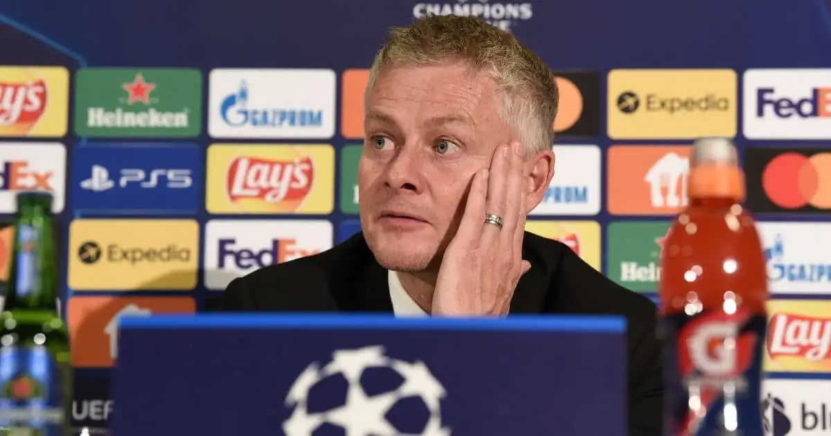 Manchester United coach Ole Gunnar Solskjaer, Champions League press conference