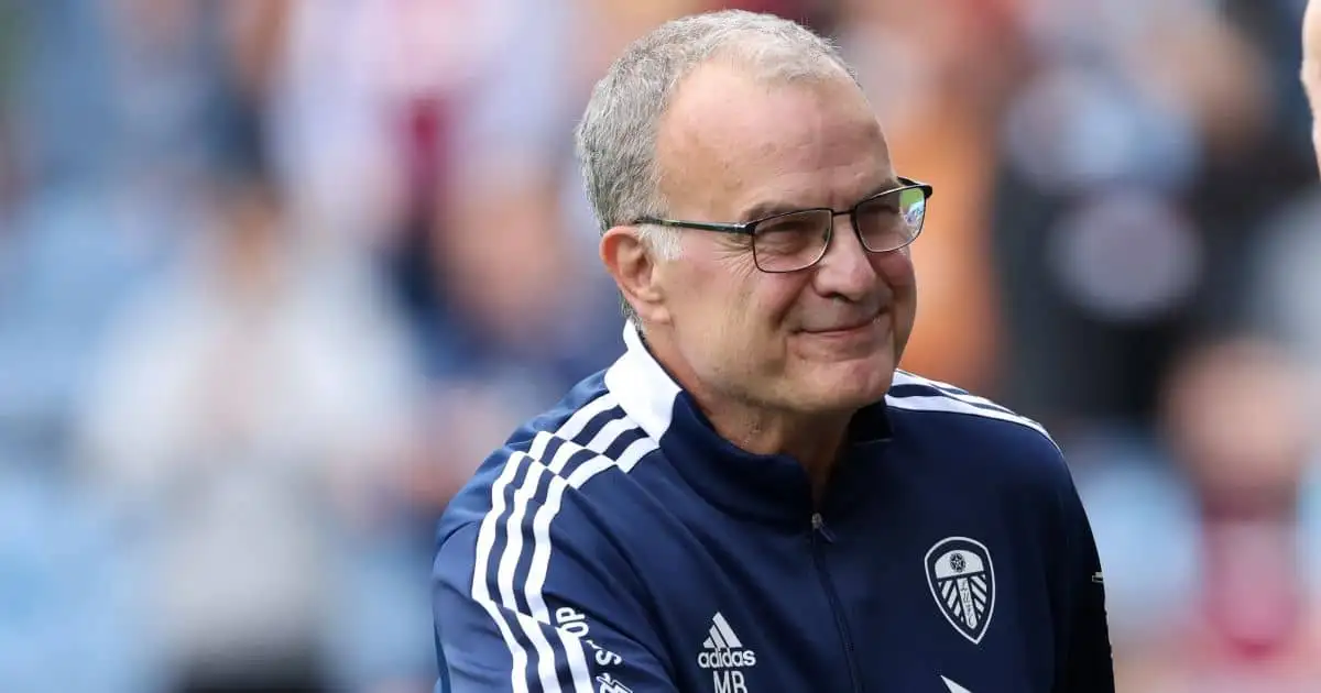 Leeds United manager Marcelo Bielsa during the Premier League match at Turf Moor, Burnley