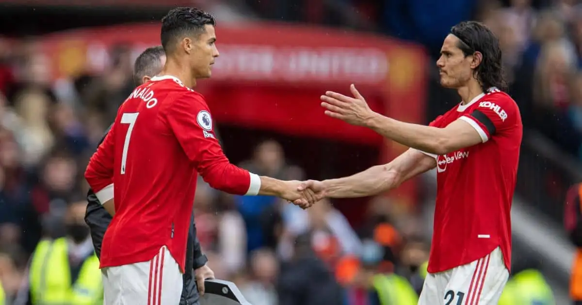 Edinson Cavani Cristiano Ronaldo Man Utd Sub October 2021