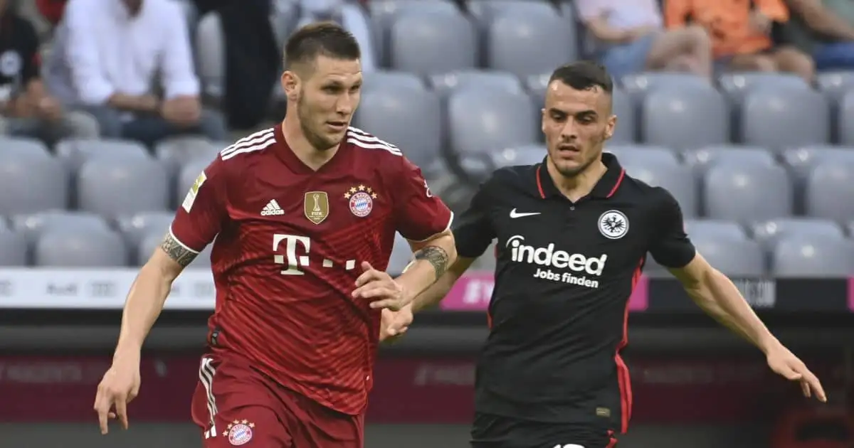 Niklas Sule and Filip Kostic in action