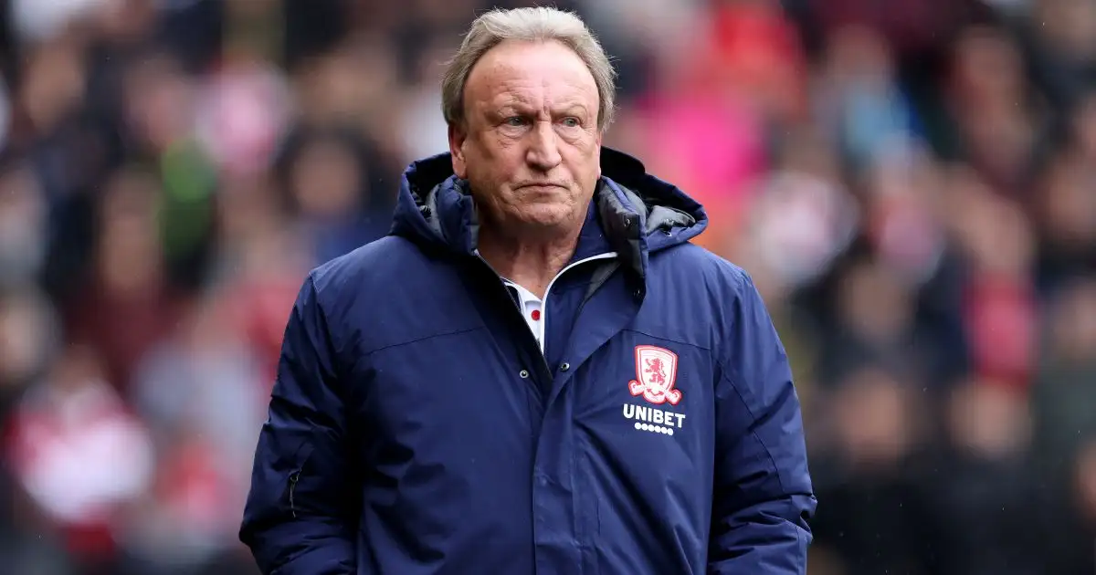 Middlesbrough manager Neil Warnock. Neil Warnock has a long list of injuries for the home game against Peterborough.