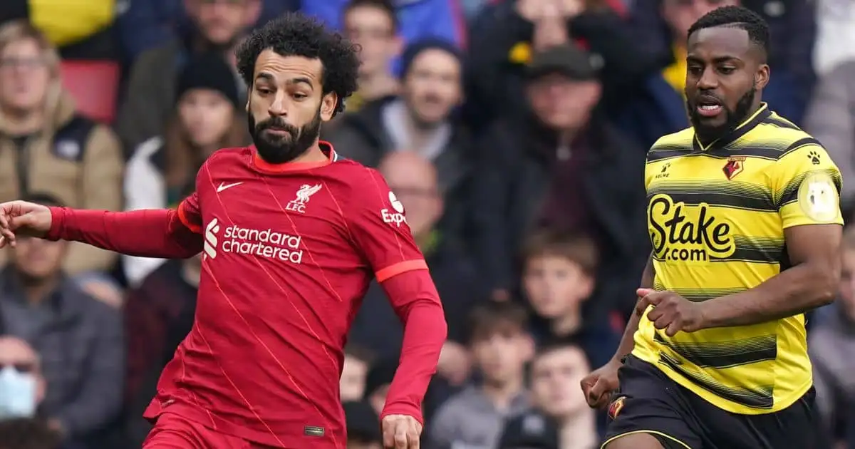 Mohamed Salah, Danny Rose, Watford v Liverpool Premier League