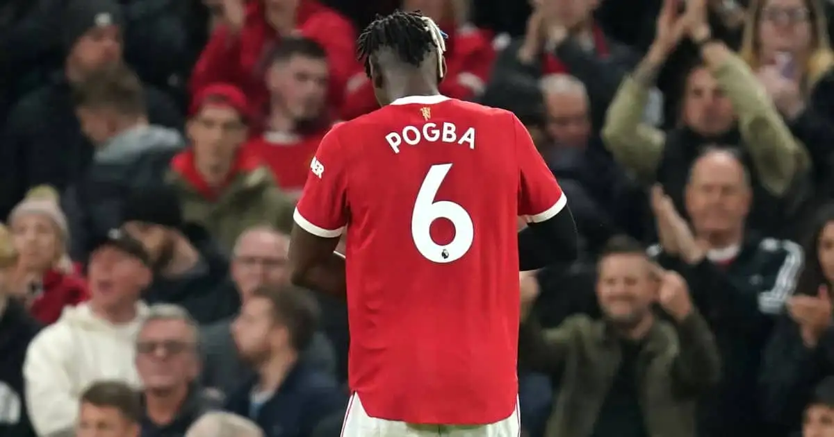 Paul Pogba sent off v Liverpool October 2021
