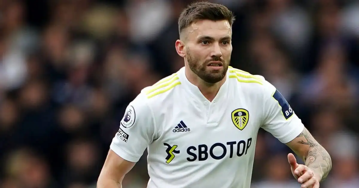 Leeds United's Stuart Dallas during the Premier League match against Wolves at Elland Road