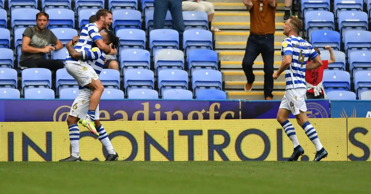 Reading's John Swift scores his hat trick during the Sky Bet Championship match
