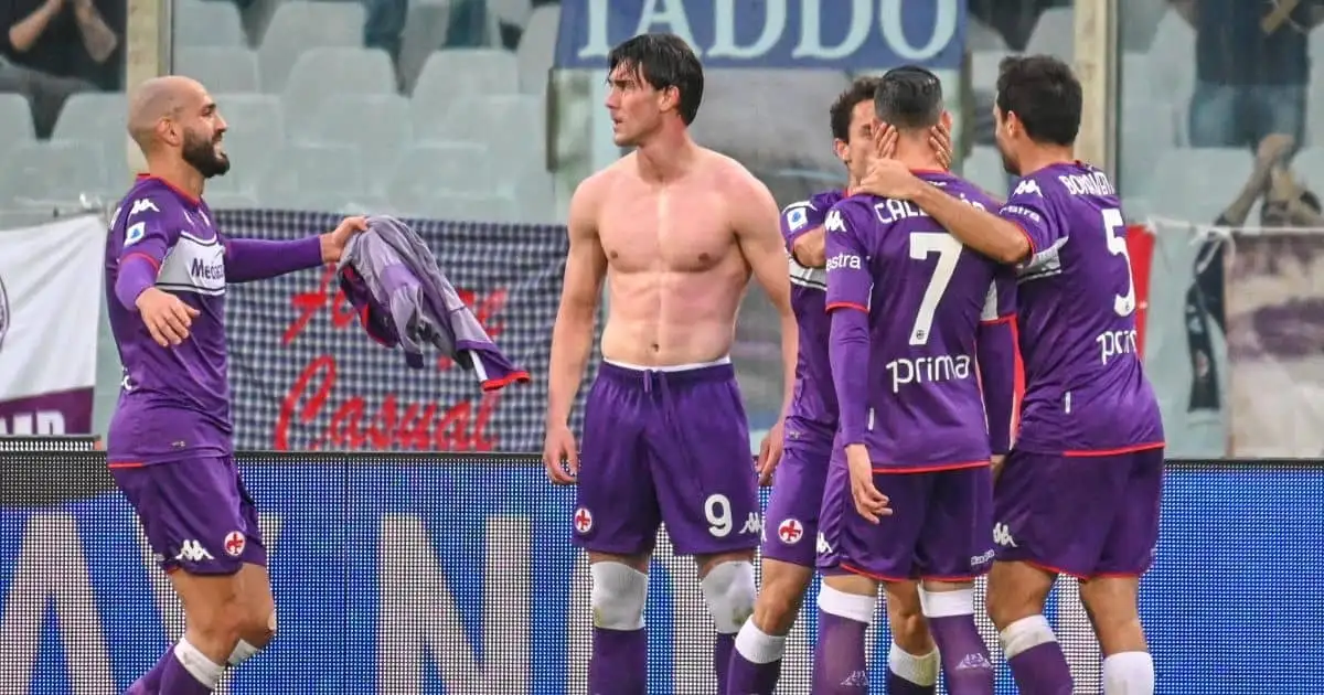Dusan Vlahovic Fiorentina October 2021