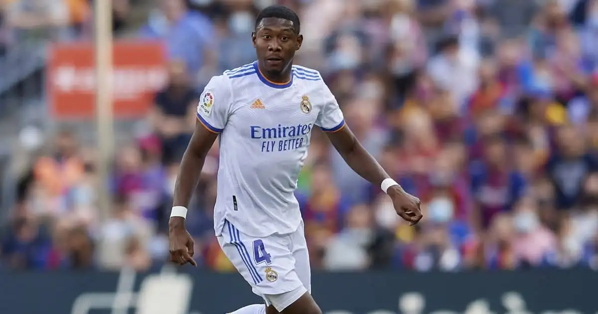 David Alaba Real Madrid October 2021