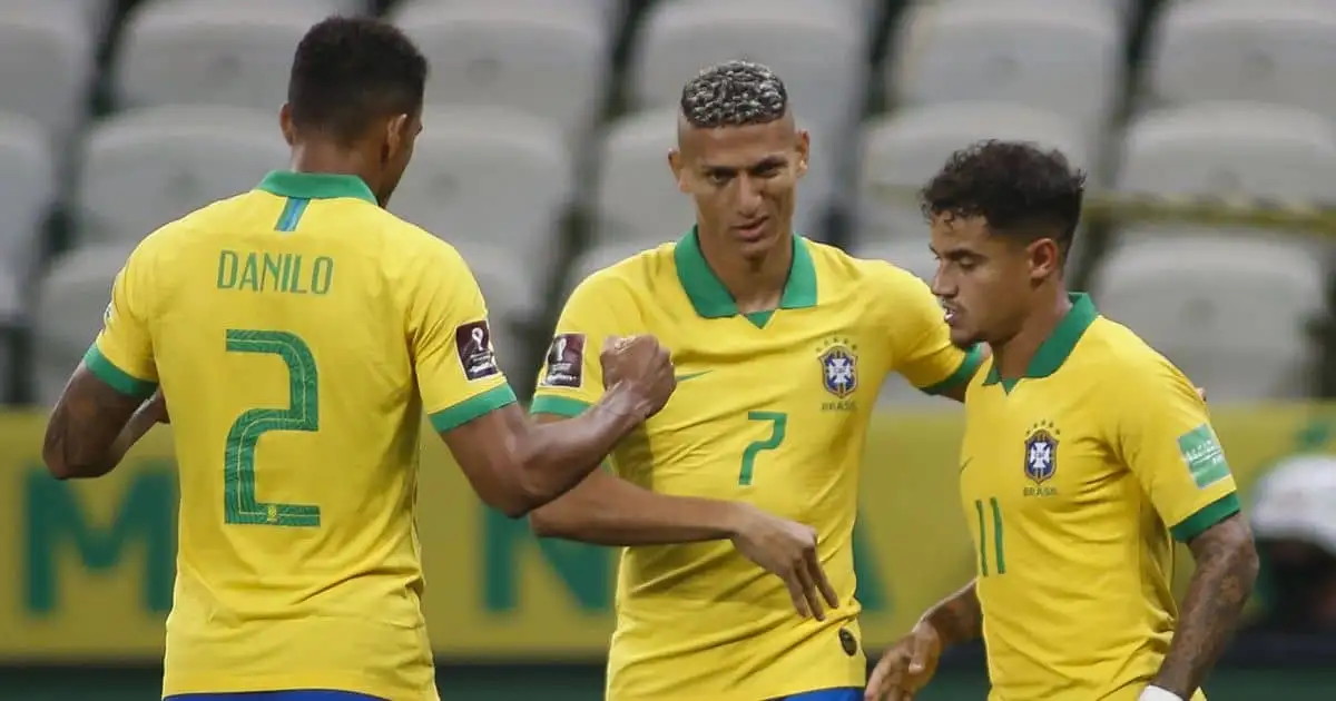 Danilo, Richarlison, Philippe Coutinho, Brazil celeb, World Cup qualifiers