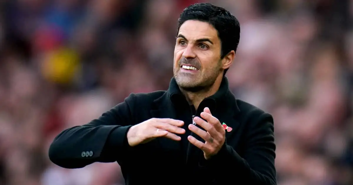 Arsenal manager Mikel Arteta during their 1-0 victory over Watford 2021
