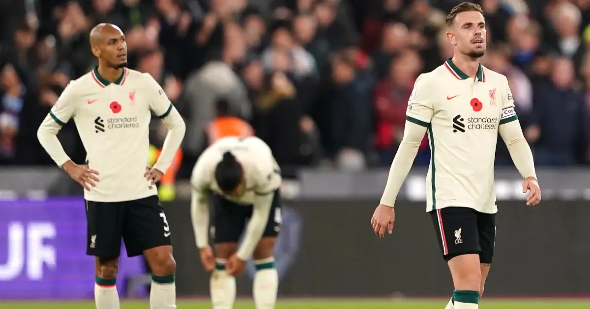 Player Ratings: Liverpool man suffers nightmare as West Ham leapfrog them into third