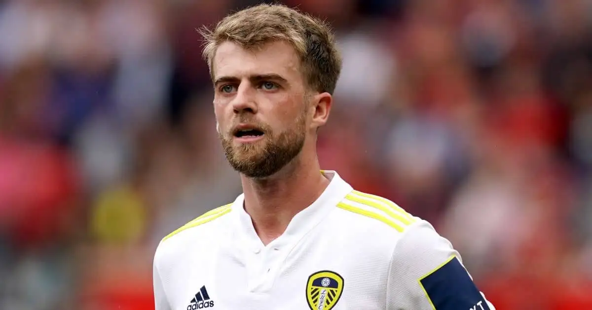 Patrick Bamford, Leeds United's No 9 in Premier League action at Old Trafford