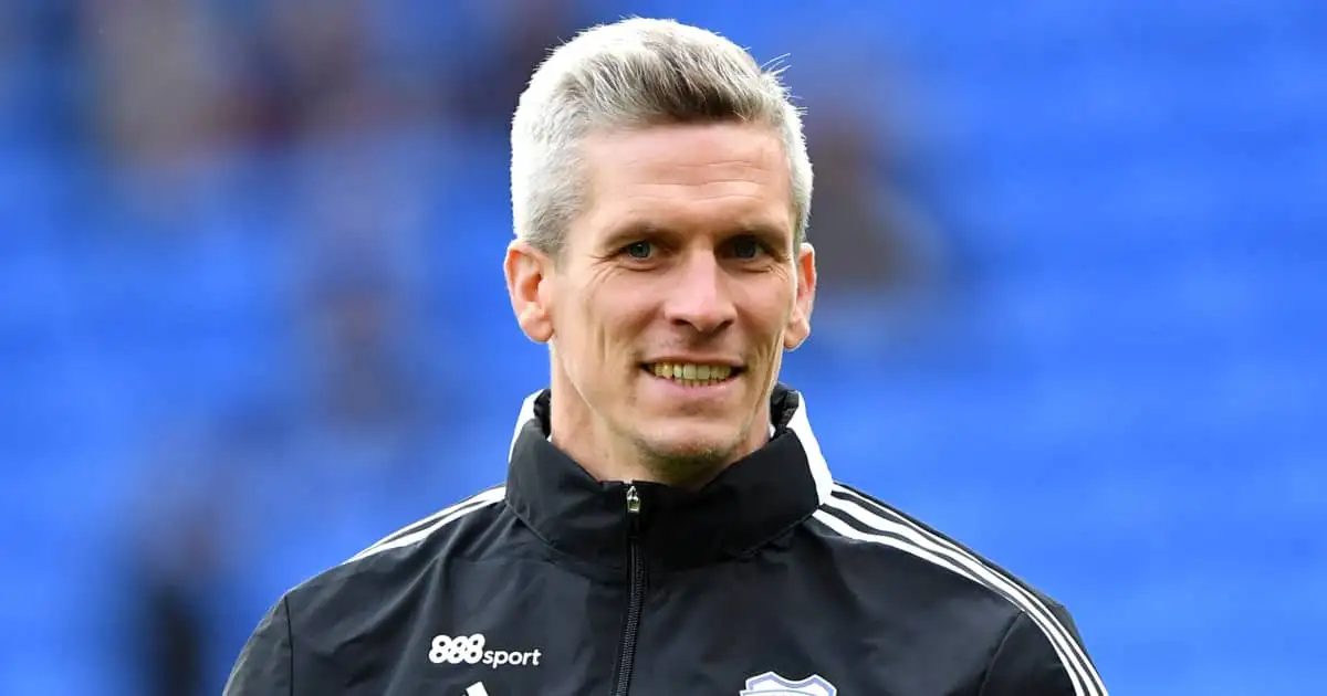 Cardiff City manager Steve Morison 2021