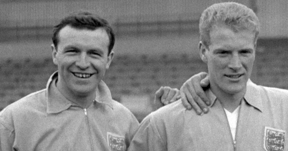 Ron Flowers (right) Wolves and England