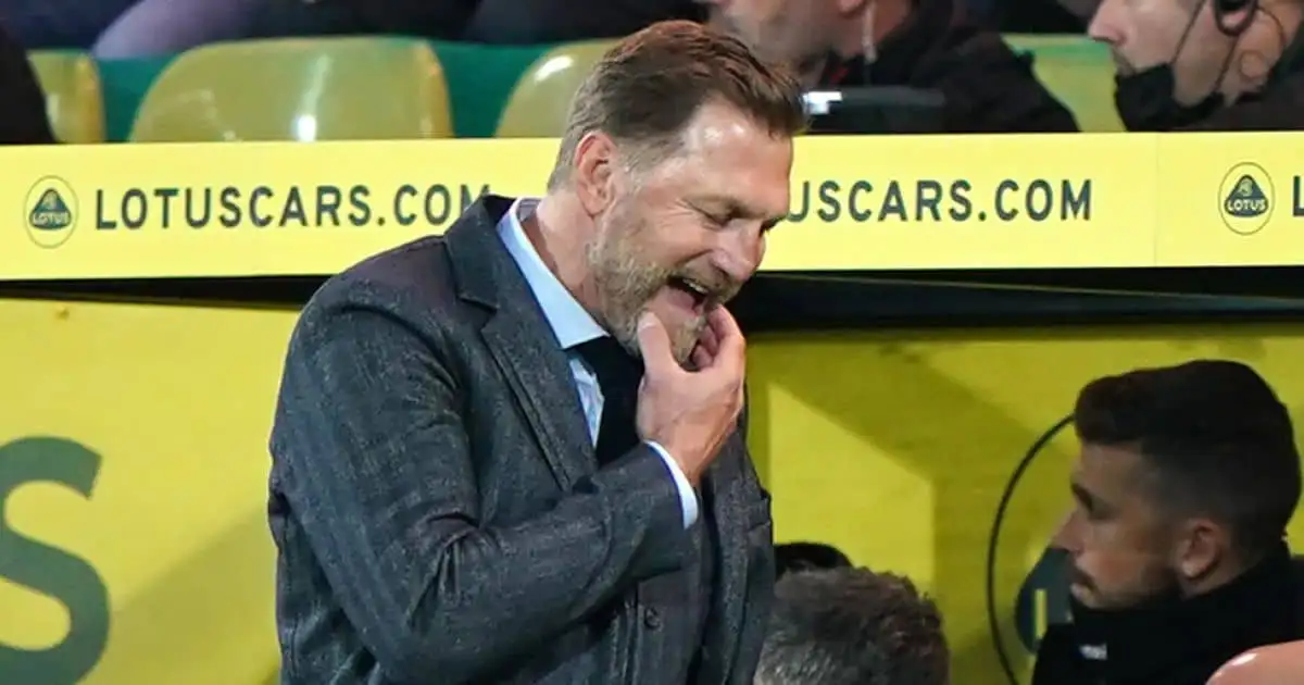 Ralph Hasenhuttl reacts during a defeat for Southampton