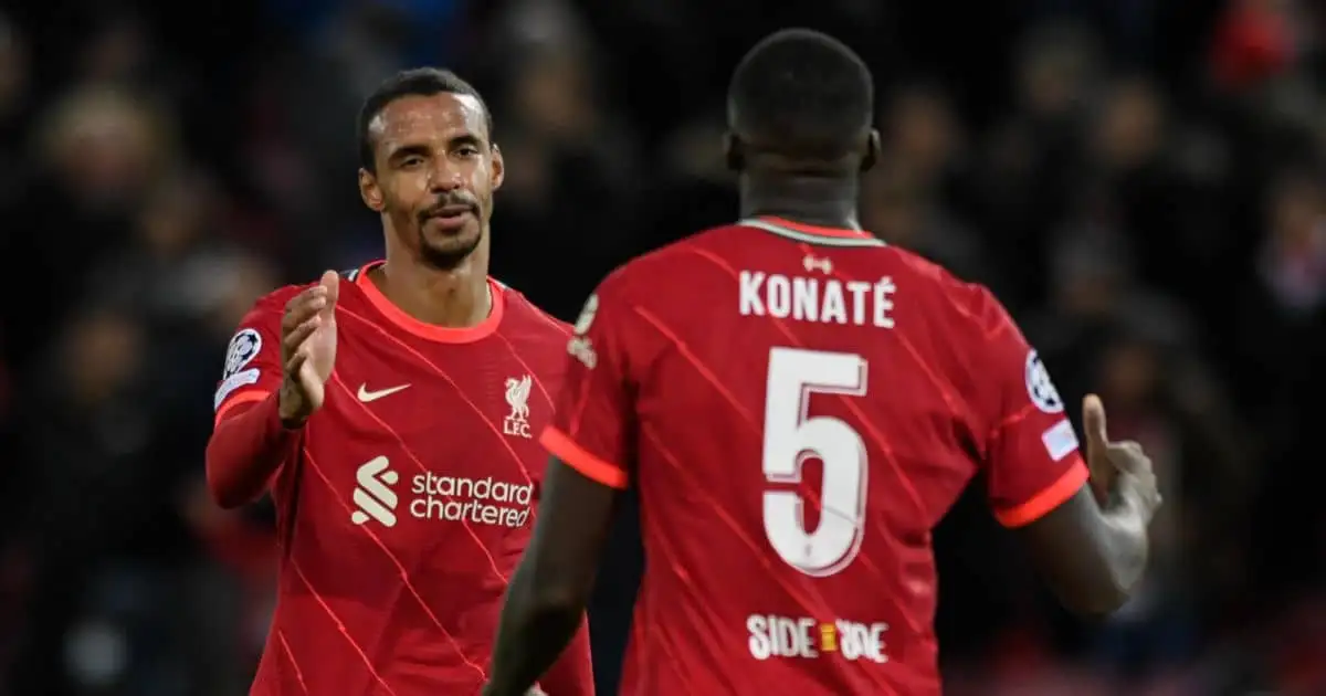 Joel Matip; Ibrahima Konate Liverpool v Porto