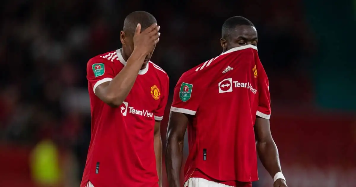 Anthony Martial and Eric Bailly Man Utd