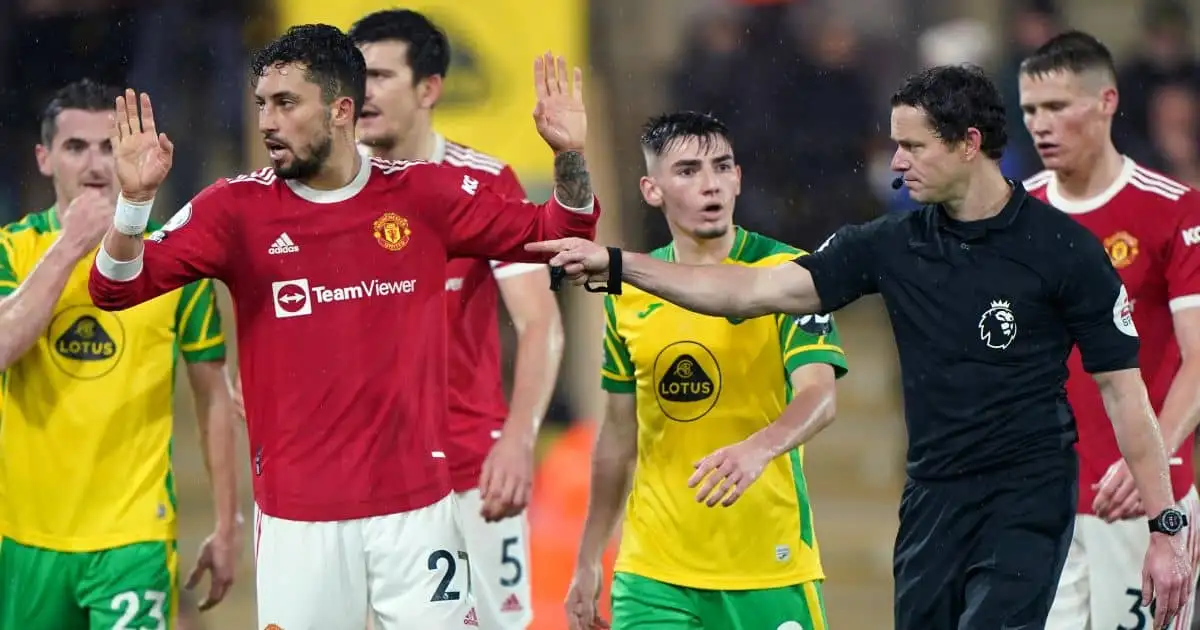 Alex Telles Man Utd win at Norwich