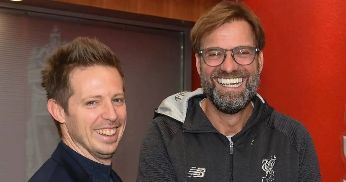 Liverpool sporting director Michael Edwards pictured with Jurgen.Klopp - photo via LFC.com