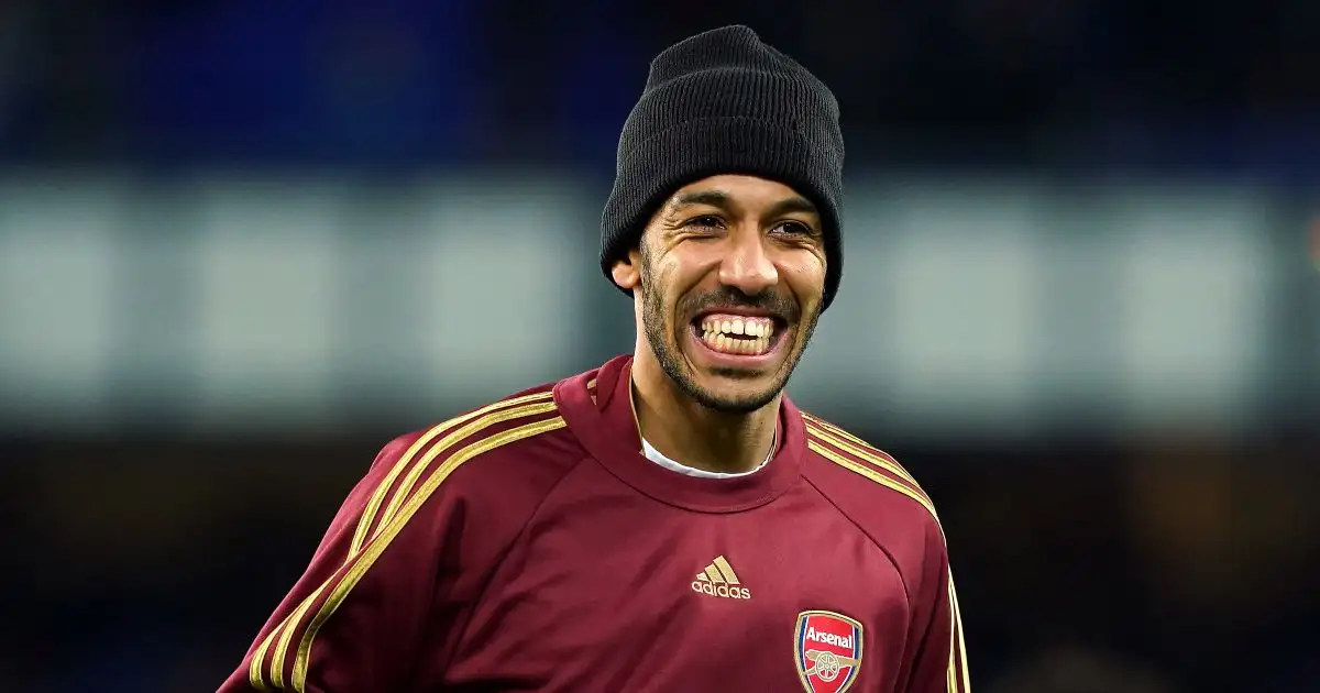 Pierre-Emerick Aubameyang smiling Pierre-Emerick Aubameyang smiling