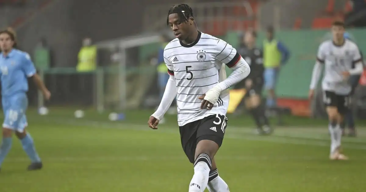 Armel Bella-Kotchap during Germany Under-21s v San Marino Under-21s, November 2021
