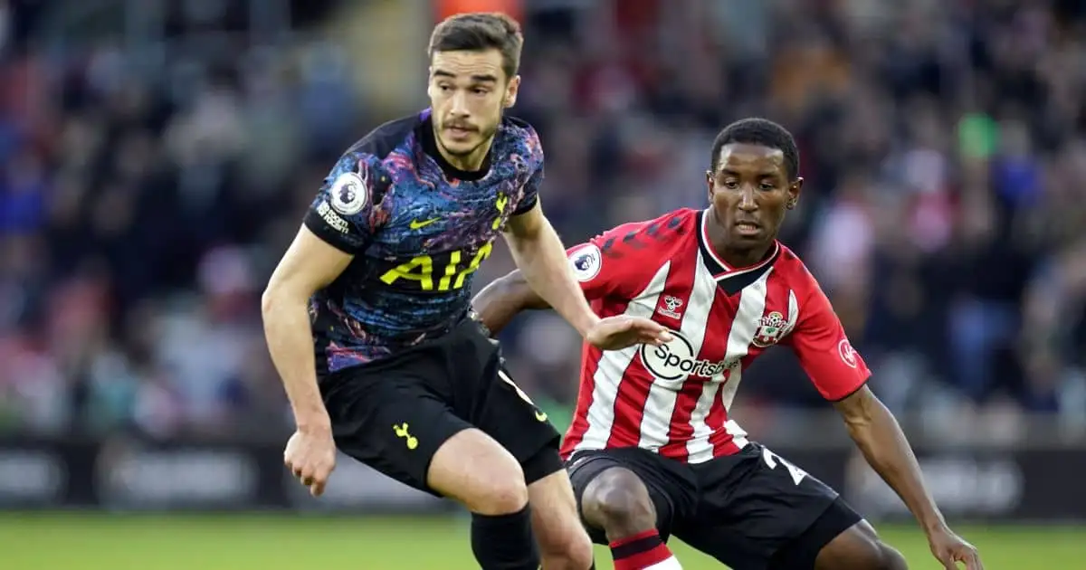 Harry Winks, Ibrahima Diallo Southampton v Tottenham December 2021