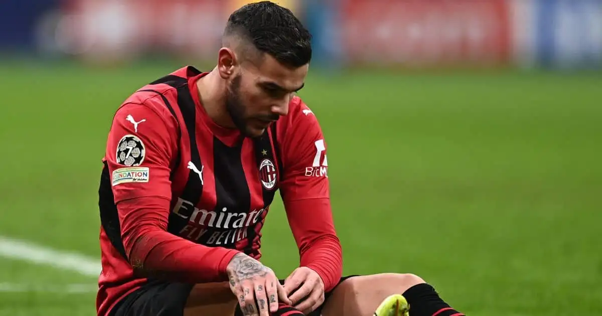 Theo Hernandez, AC Milan defender during Champions League clash with Liverpool at San Siro