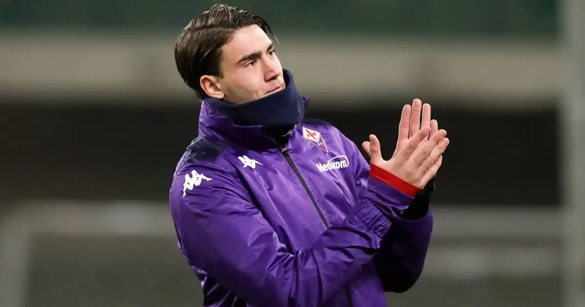 Arsenal and Tottenham target Dusan Vlahovic of Fiorentina