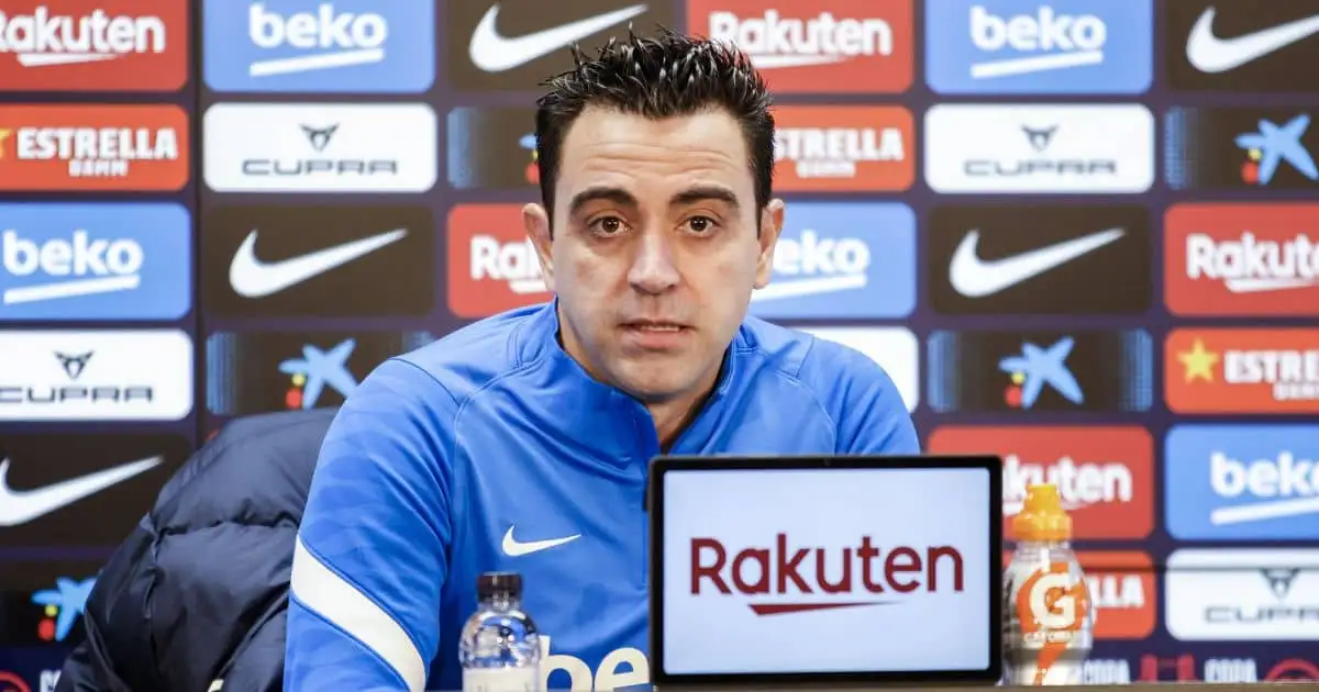 Xavi, Barcelona manager, January 2022