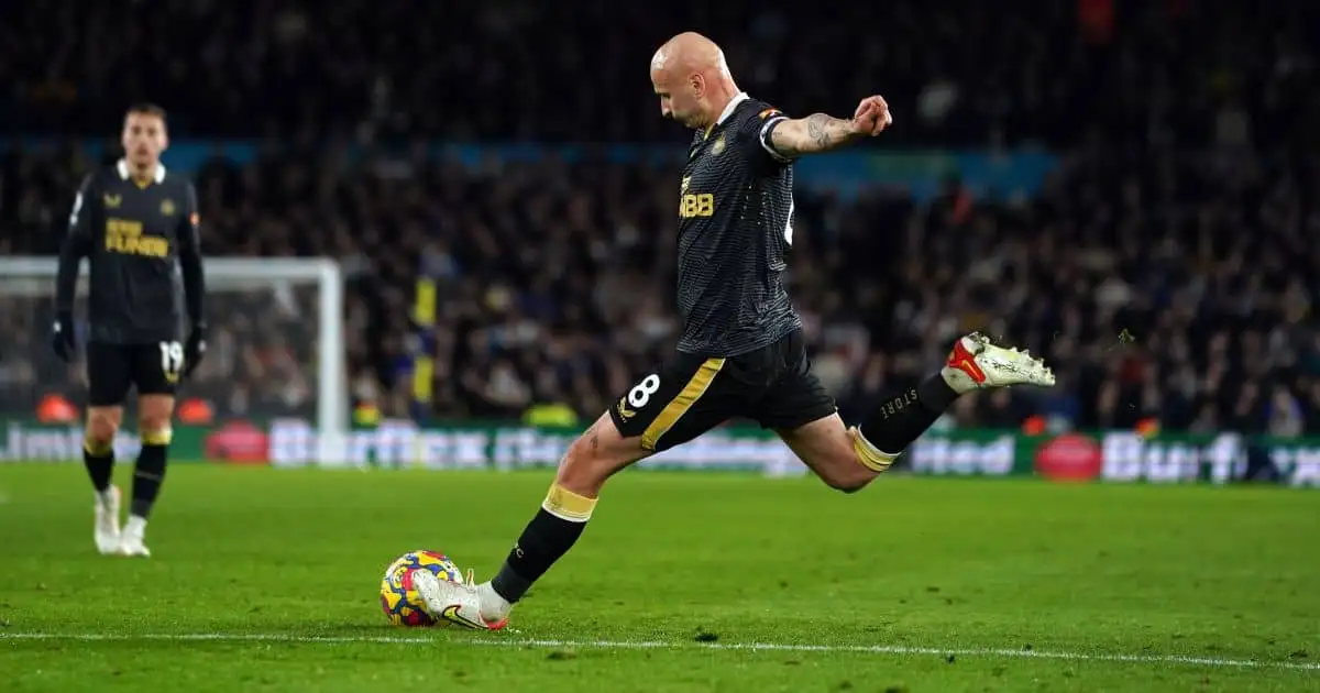 Jonjo Shelvey goal Leeds v Newcastle January 2022