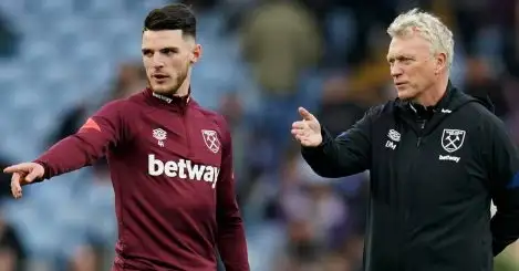 West Ham slap new price tag on Declan Rice after David Moyes dismisses £100m as ‘cheap sales’