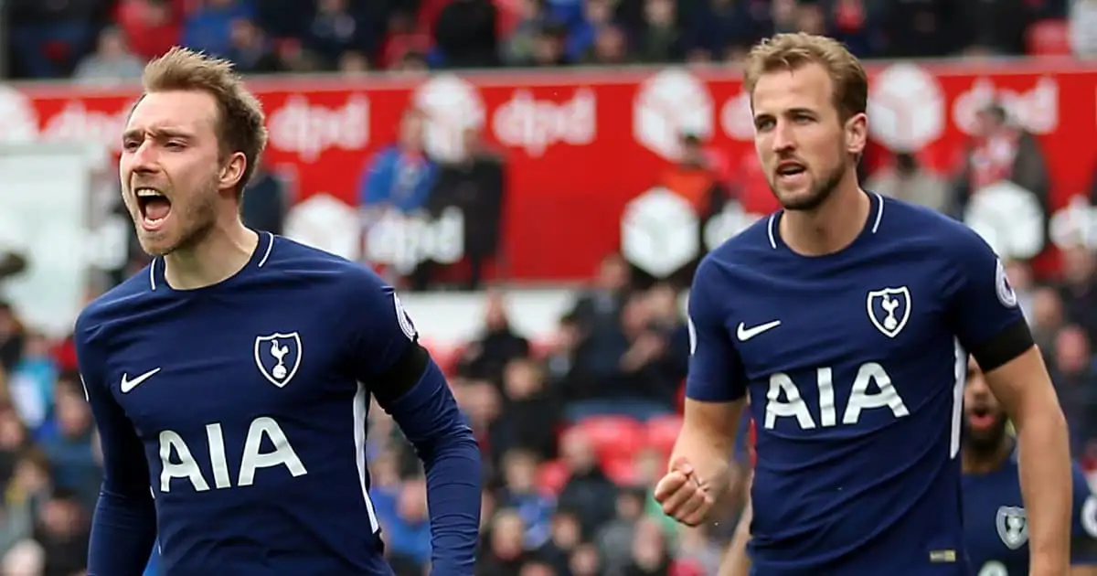 Tottenham Home Football Shirt Signed by Harry Kane Professionally Framed