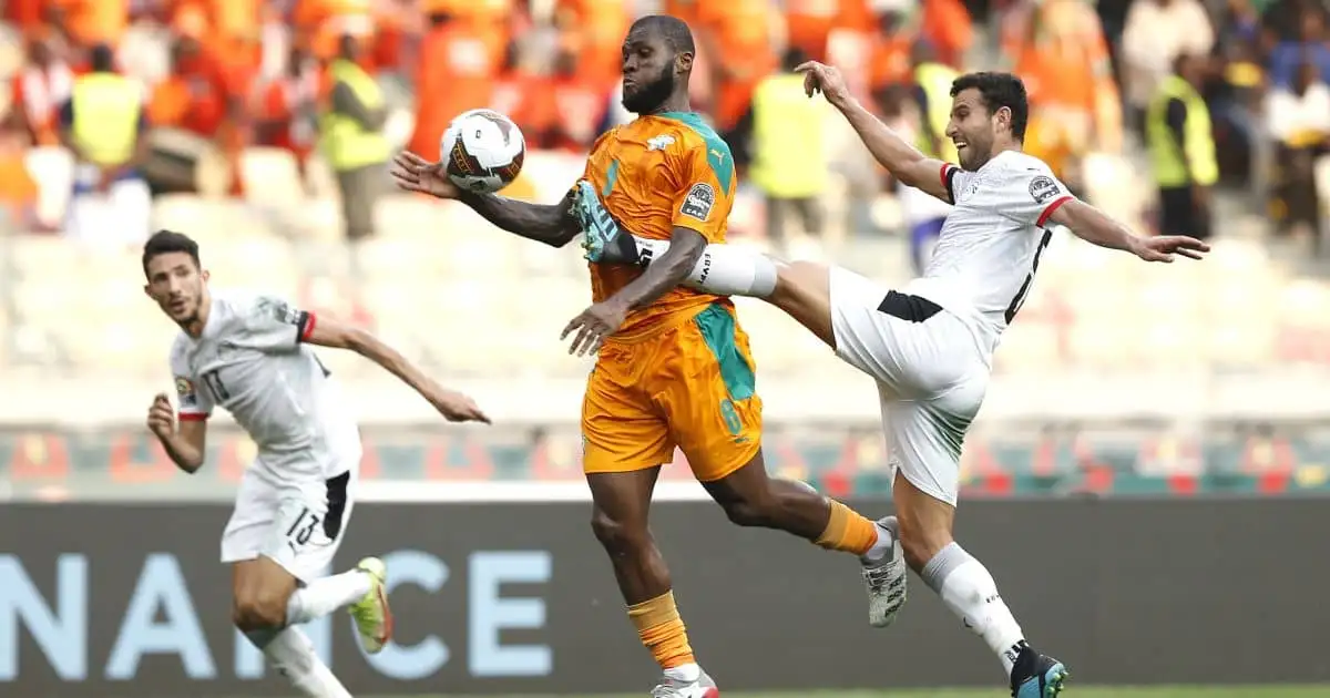 Franck Kessie, Hamdi Fathi Ivory Coast v Egypt January 2022
