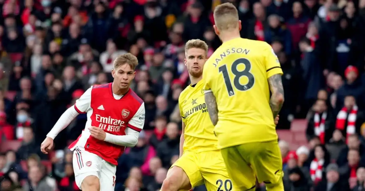 Emile Smith Rowe scores for Arsenal 2022 TEAMtalk1