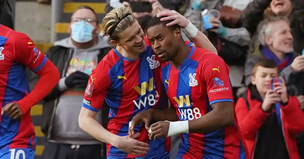 Conor Gallagher, Marc Guehi, Crystal Palace, February 2022.