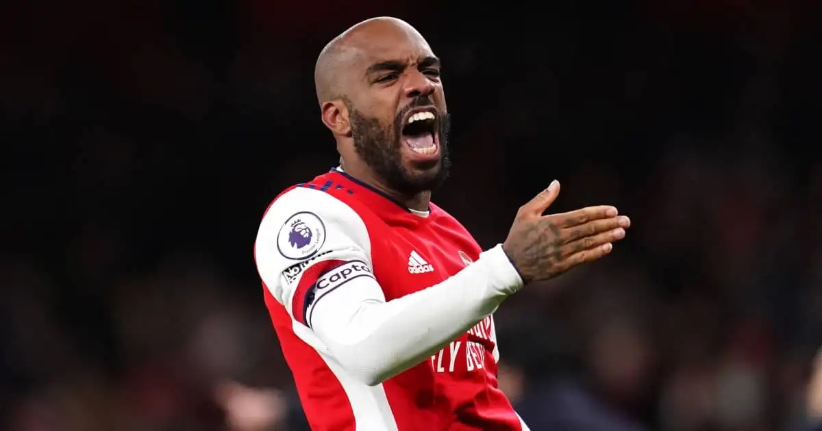 Arsenal striker Lacazette after scoring the winner against Wolves