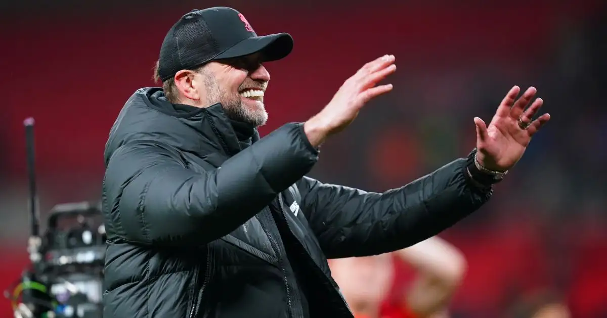 Jurgen Klopp celebrates Liverpool's Carabao Cup victory