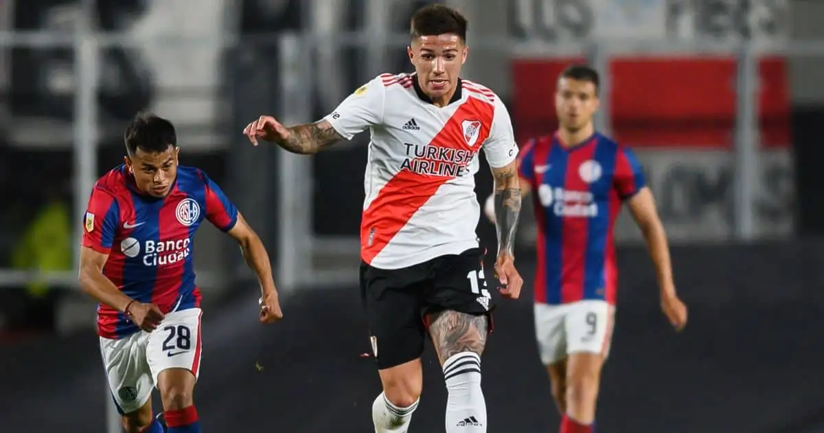 Enzo Fernandez River Plate v San Lorenzo , October 2021
