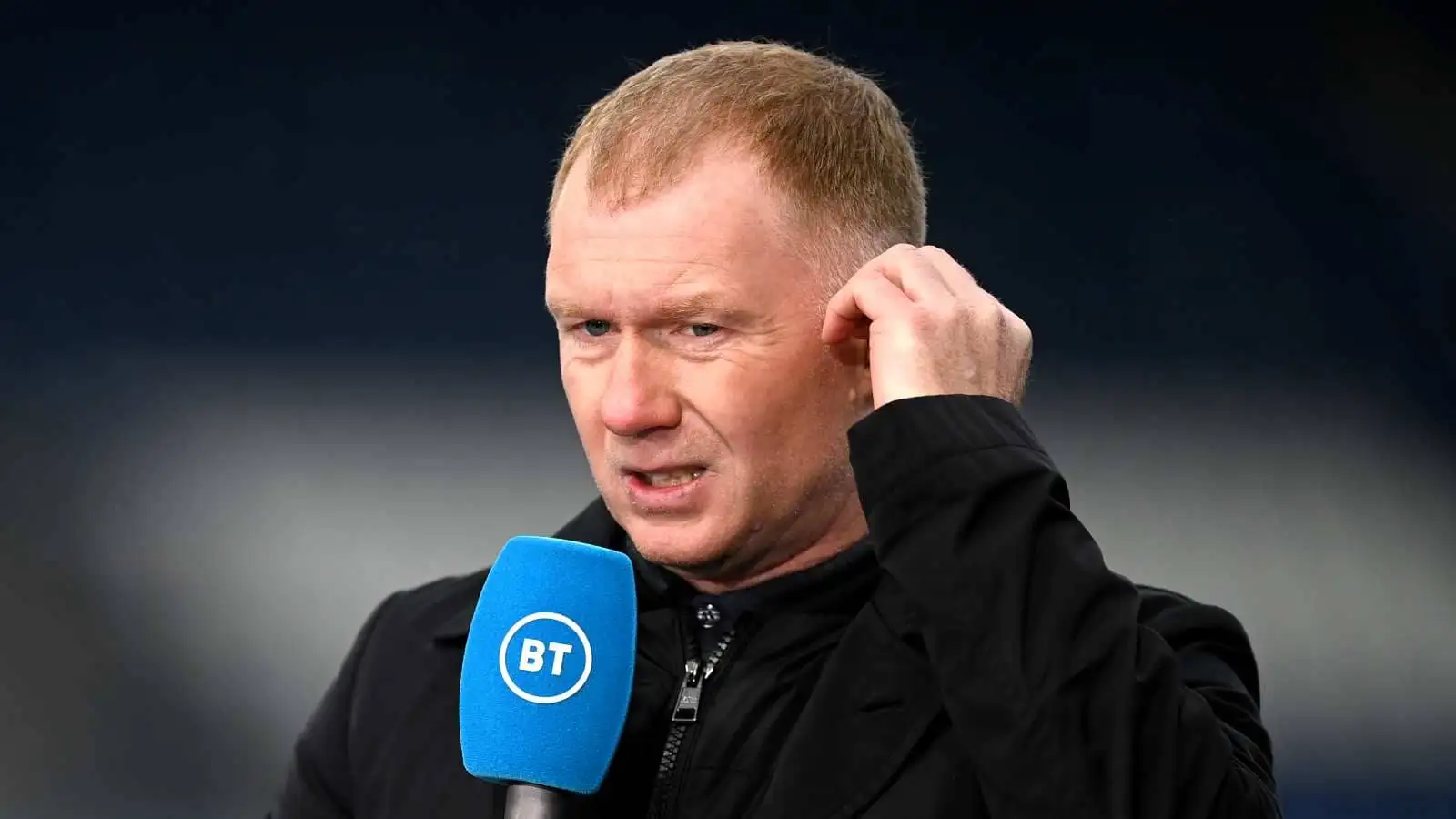 Paul Scholes working for BT Sport