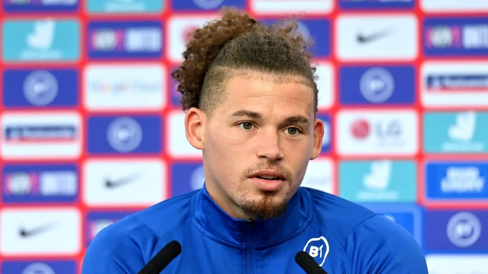 Kalvin Phillips, Leeds United midfielder during an England press conference