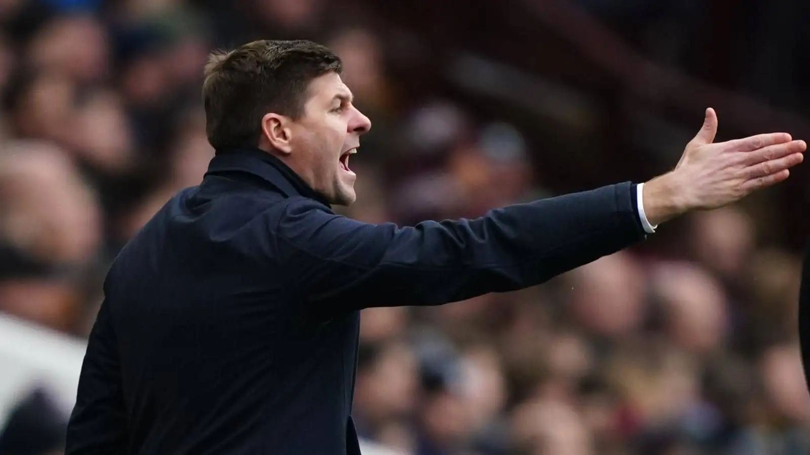 Steven Gerrard during an Aston Villa match