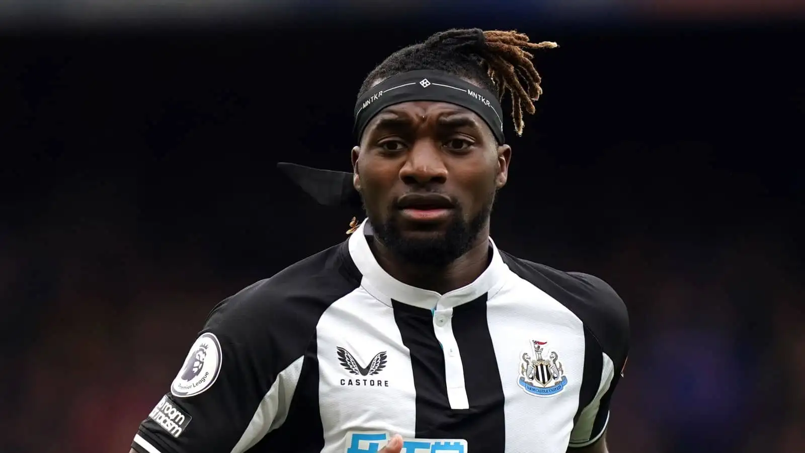 Allan Saint-Maximin in action for Newcastle during Premier League game v Chelsea at Stamford Bridge