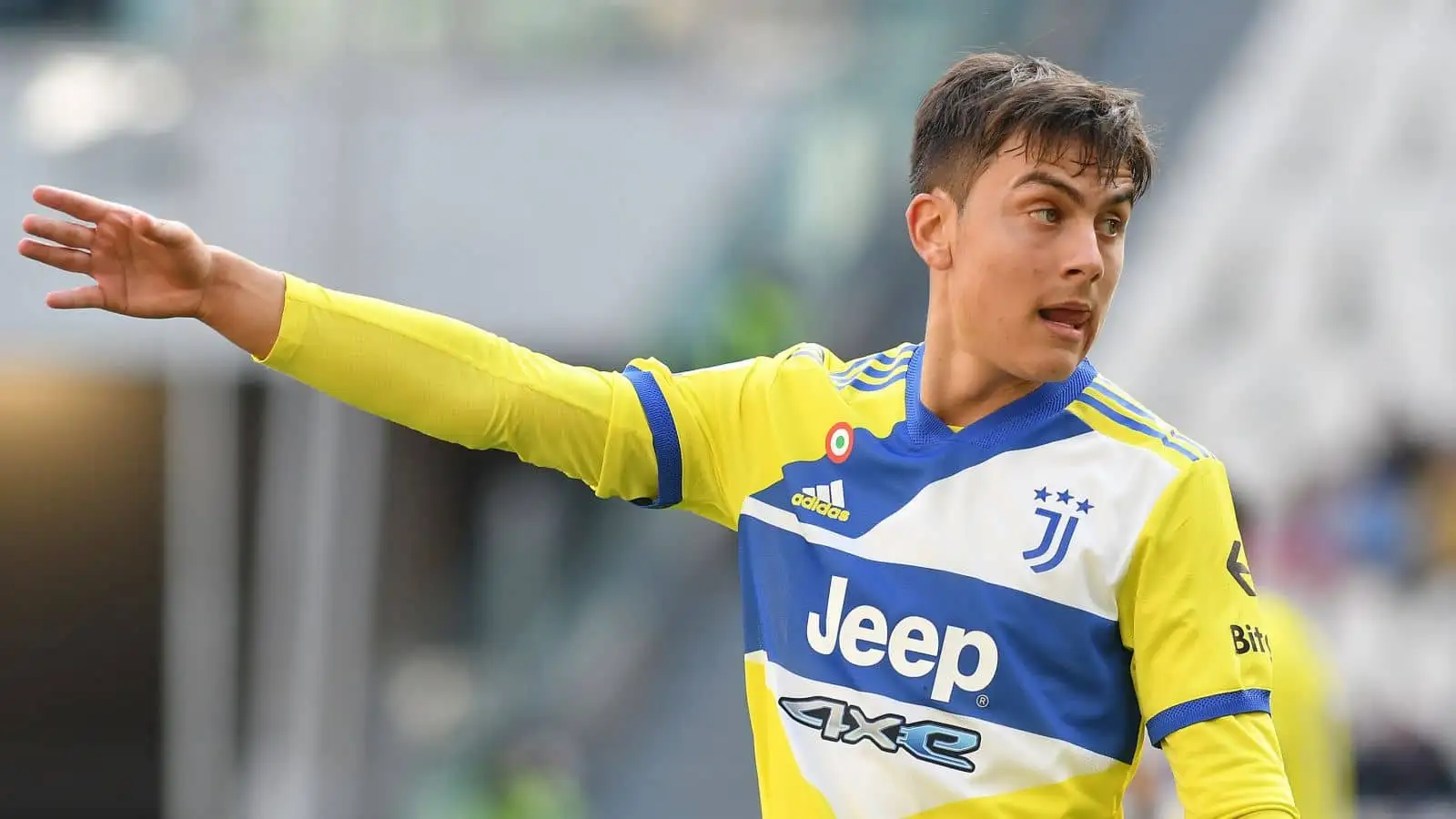 Paulo Dybala, Juventus attacker, during Serie A match against Salernitana