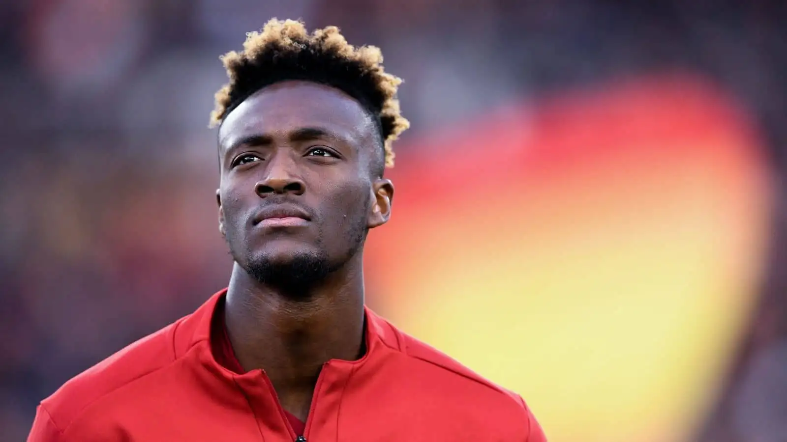 Tammy Abraham Roma striker prior to Serie A match against Lazio at Stadio Olimpico