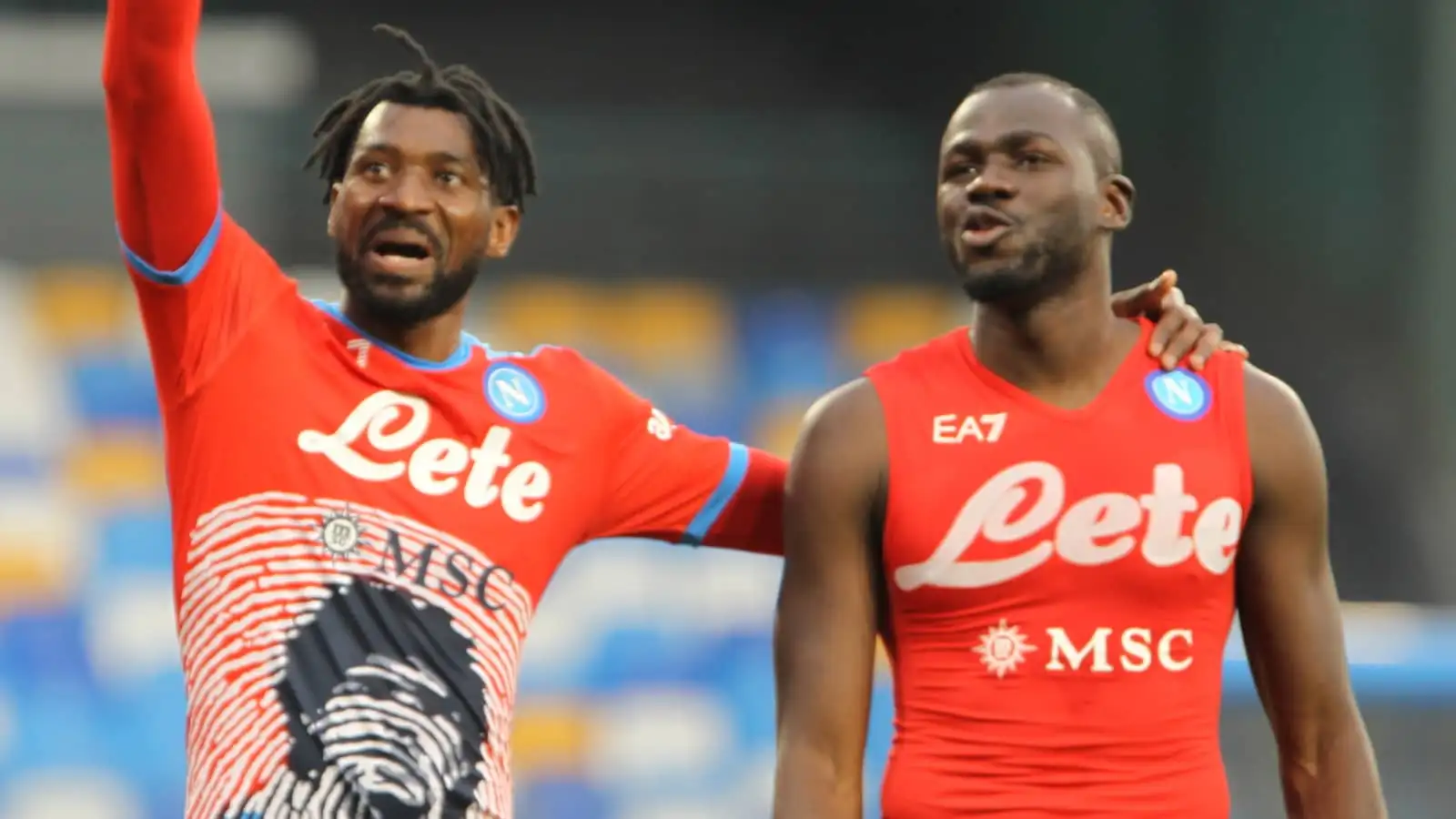 Napoli pair Andre-Frank Zambo Anguissa and Kalidou Koulibaly