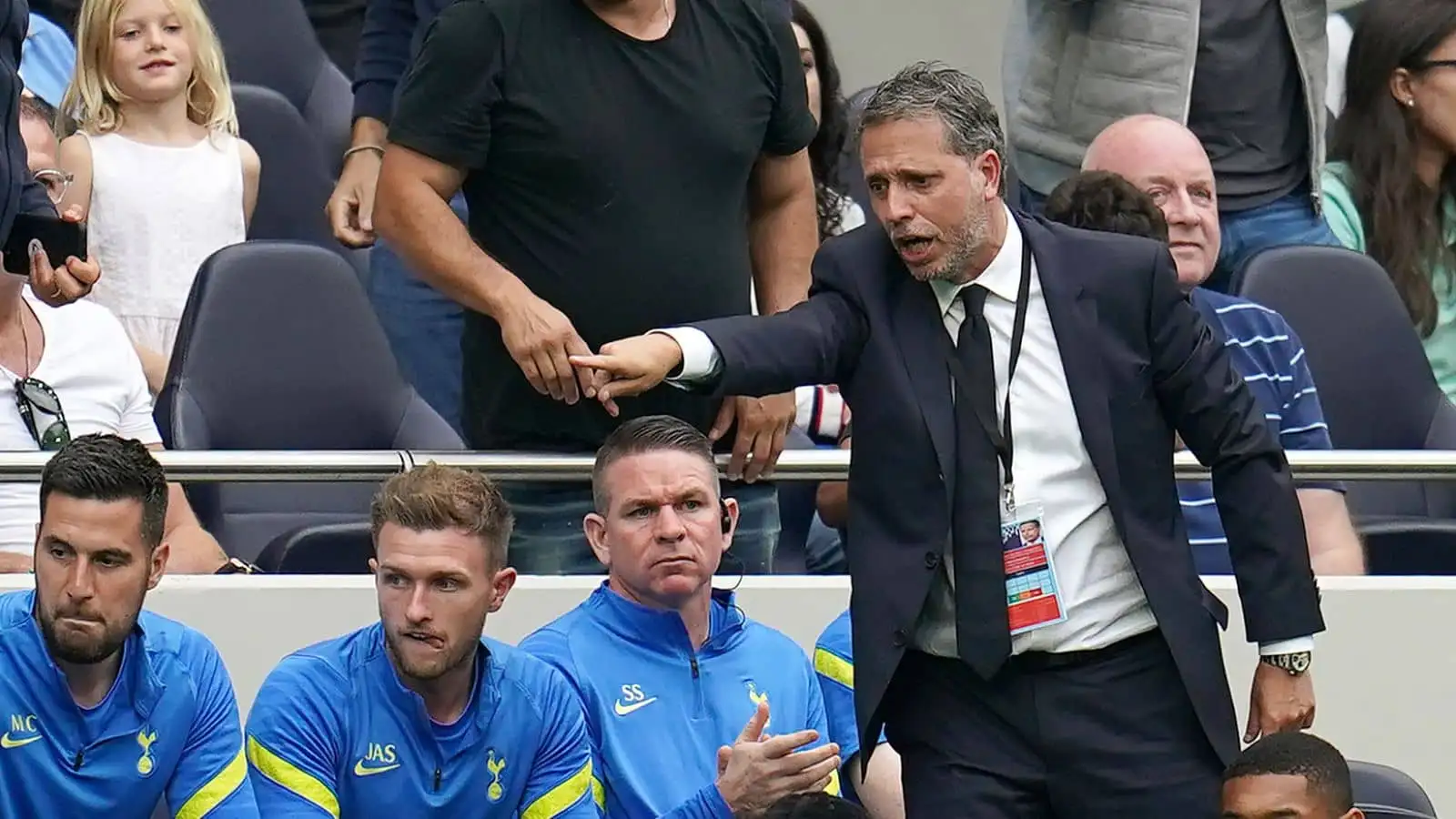 Fabio Paratici, Tottenham v Man City August 2021