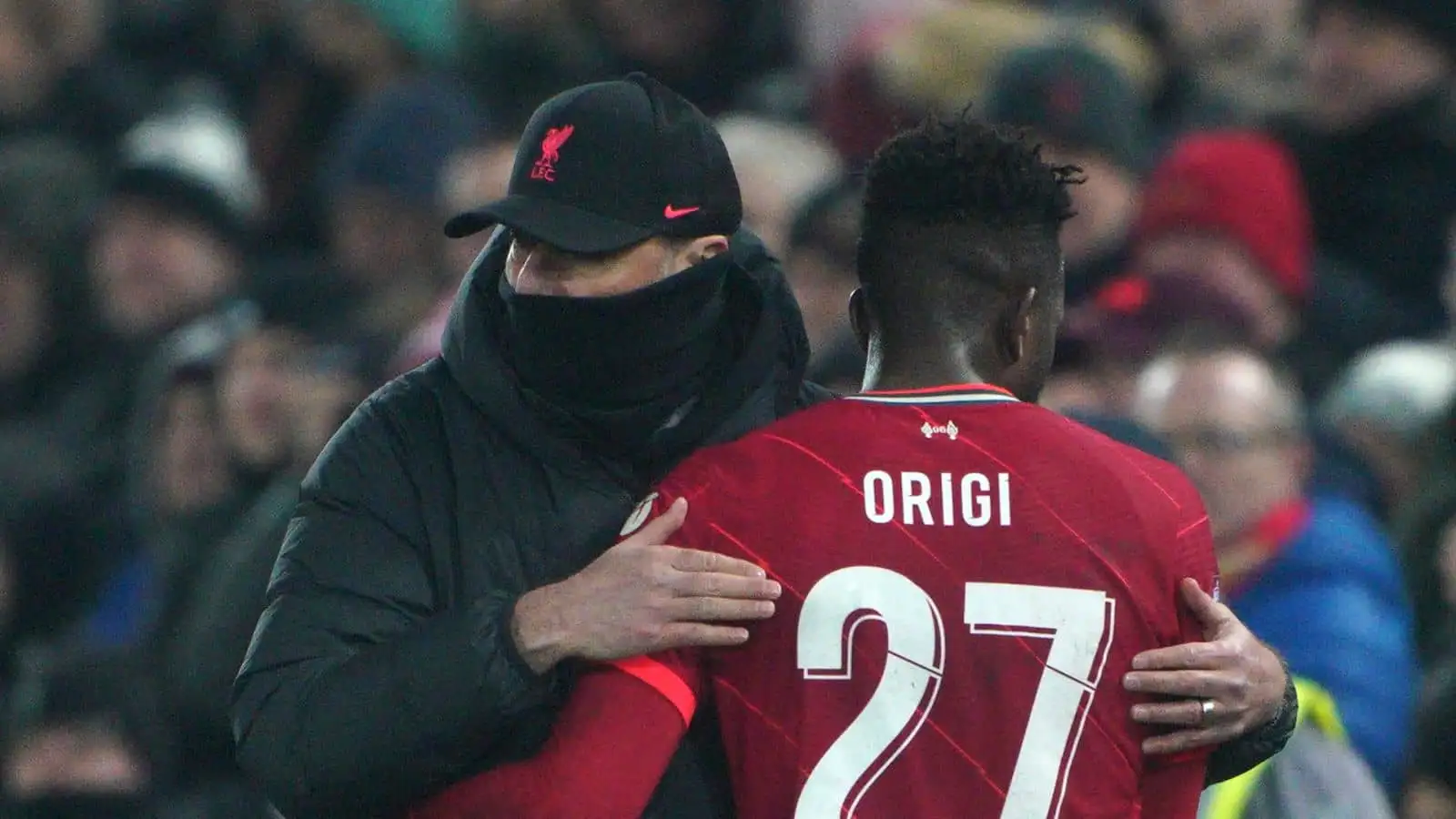 Jurgen Klopp Divock Origi March 2022