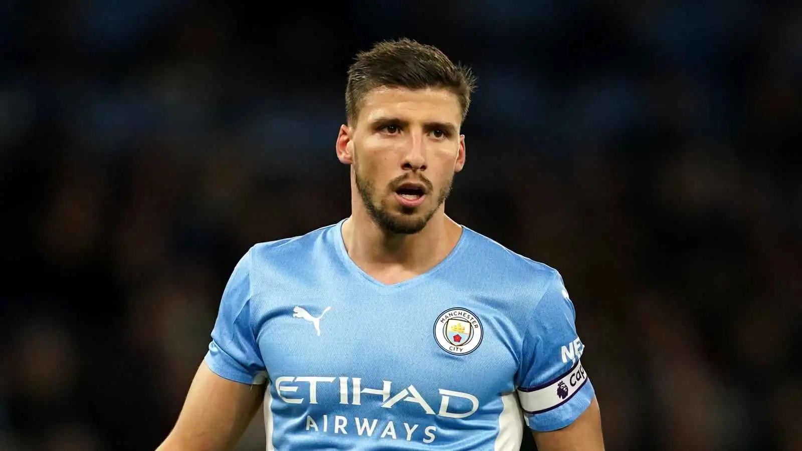 Ruben Dias captaining Manchester City